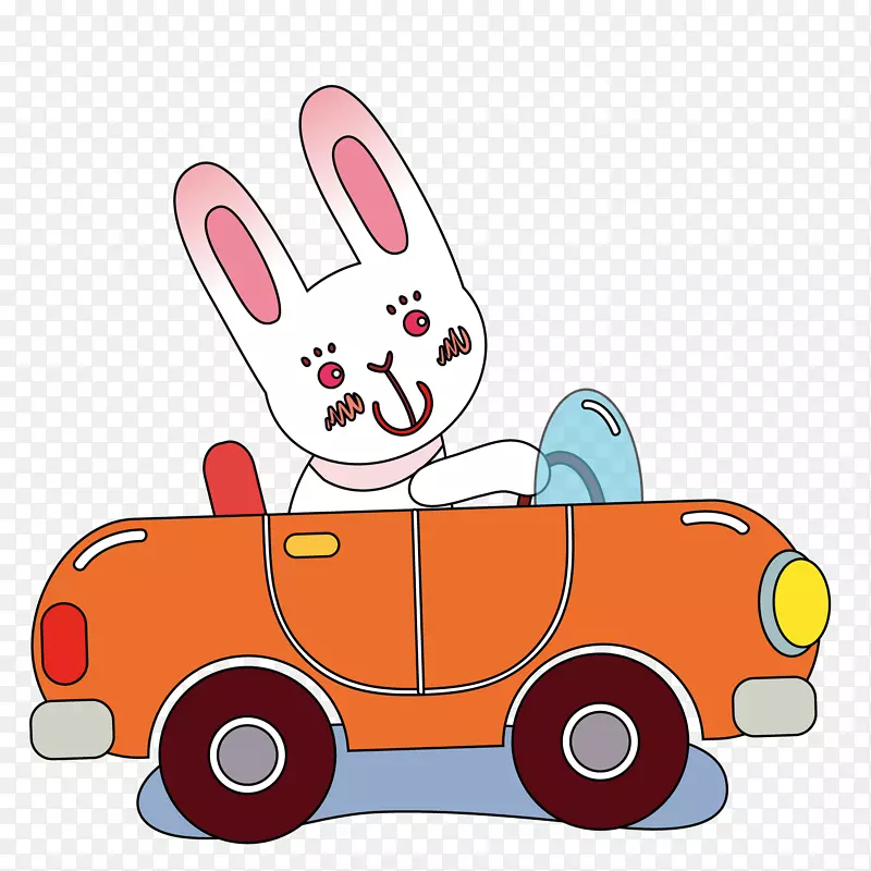 开车的小兔子设计