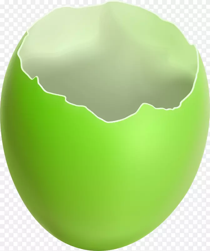 绿色简约蛋壳