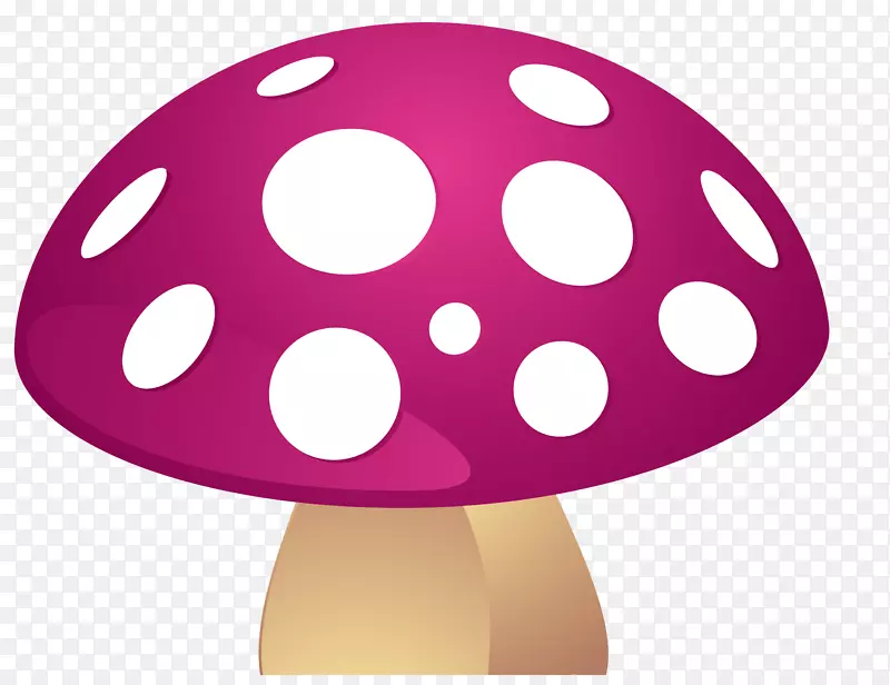 卡通紫色蘑菇矢量图