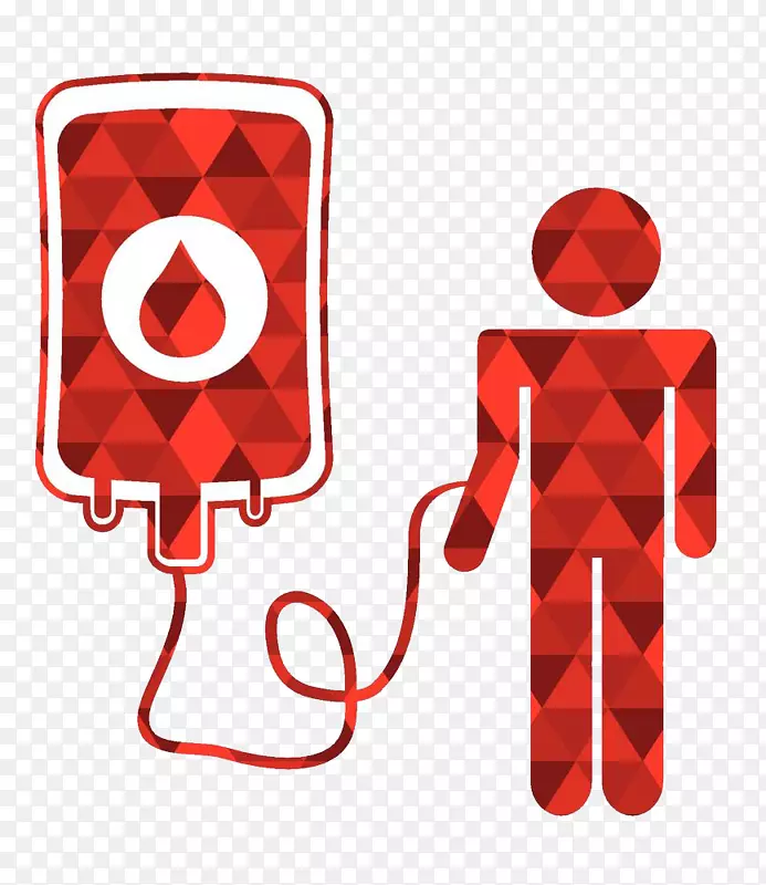 献血抽象剪影