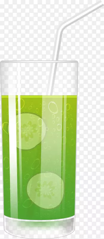 绿色立体美味黄瓜汁