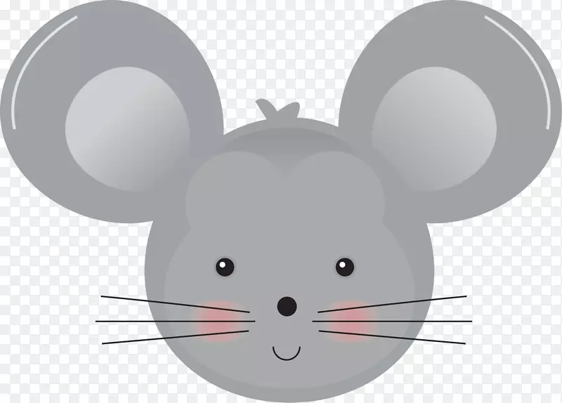 大耳朵灰色老鼠头像