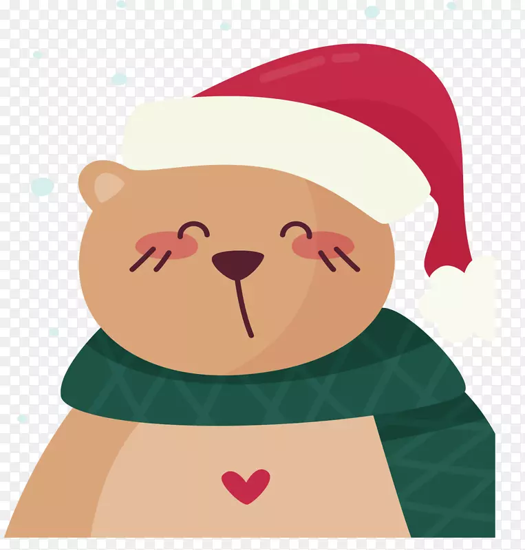圣诞节可爱的大熊