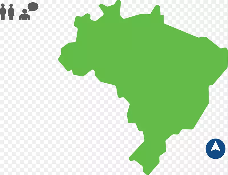 巴西旅游地形图.