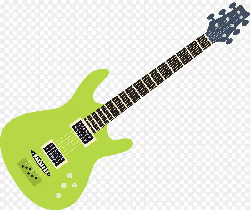 小清新绿色吉他