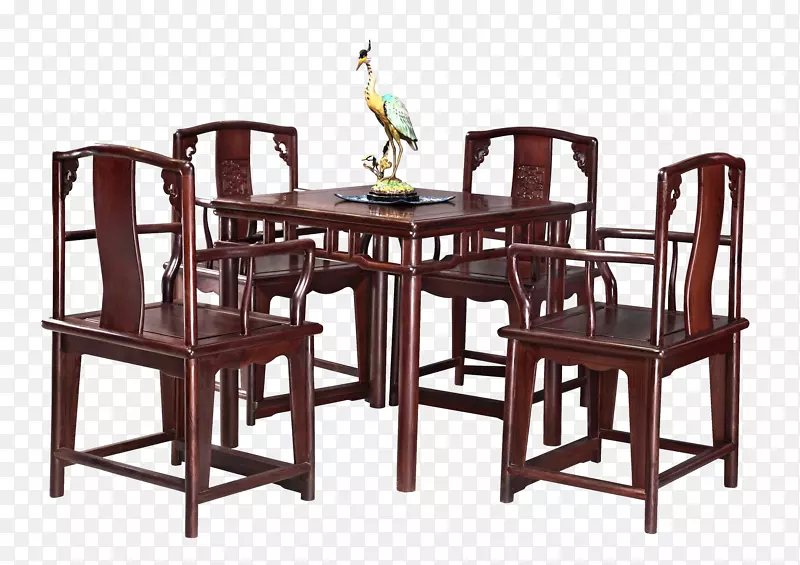 中式仿古实木桌椅