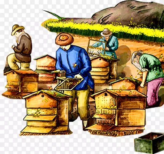 养蜂人蜂箱