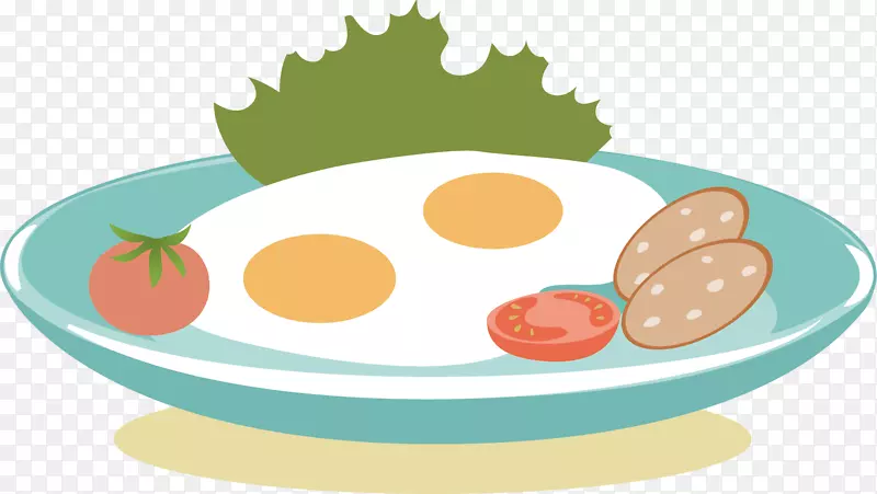 矢量图手绘鸡蛋食物