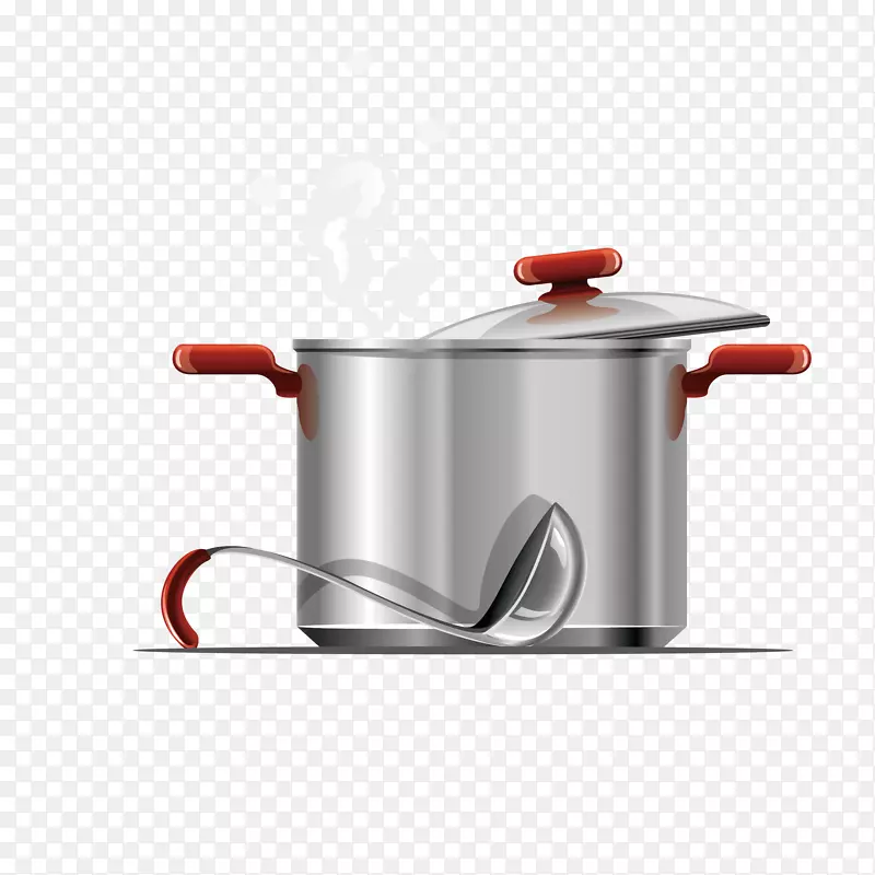 煮汤锅矢量素材