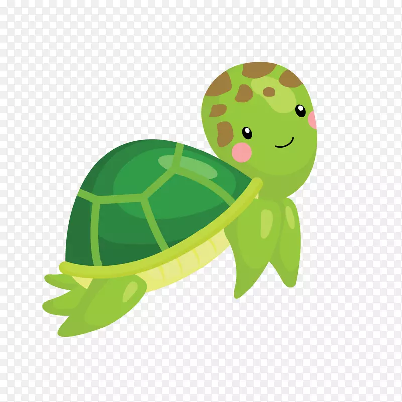 海龟动物设计矢量图