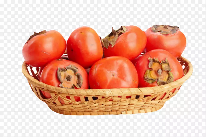 棕色容器装西红柿的篮子编织物实