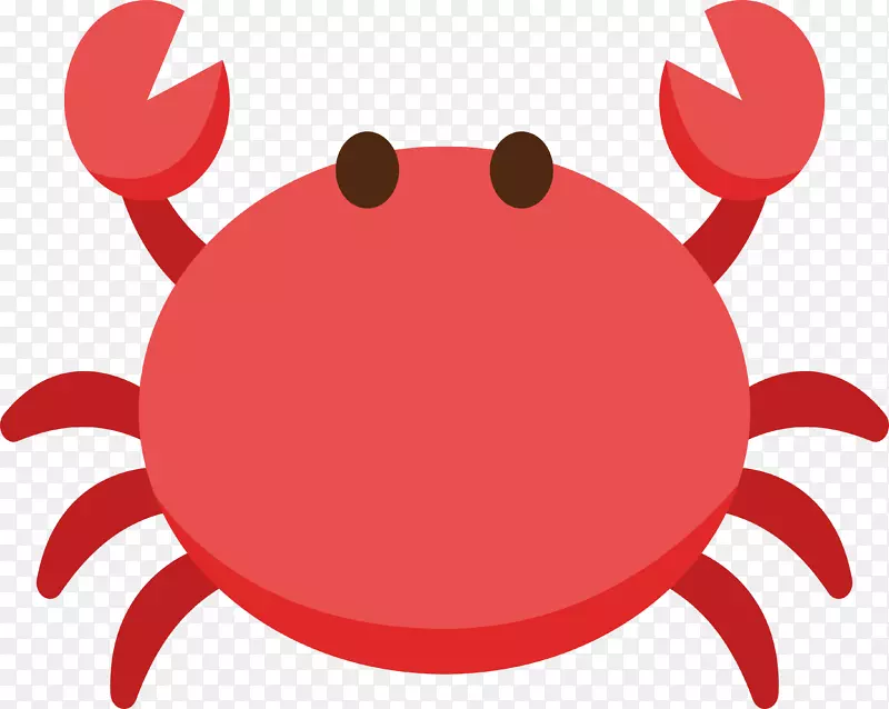 可爱小螃蟹动物设计