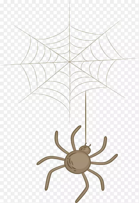 万圣节卡通蜘蛛网
