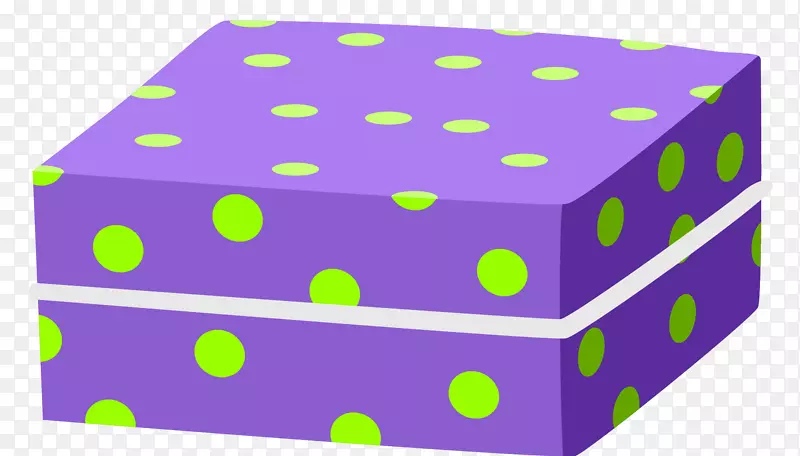 浅紫色矢量立体卡通盒子