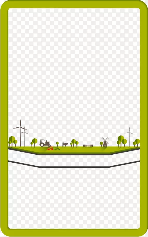 绿色植物框架
