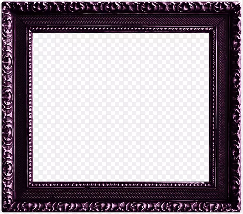 紫色花纹相框