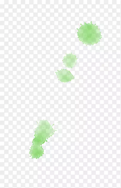 绿色清新唯美水彩圆点装饰