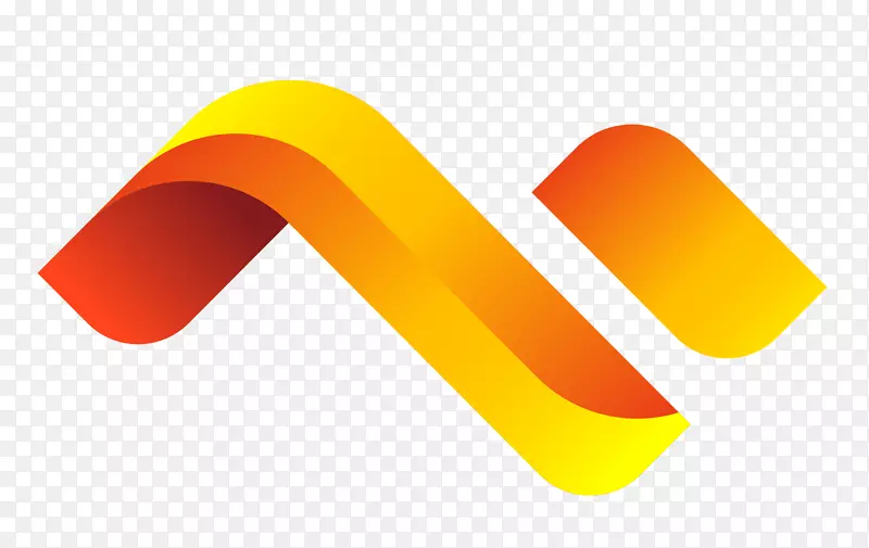 橙色立体渐变logo
