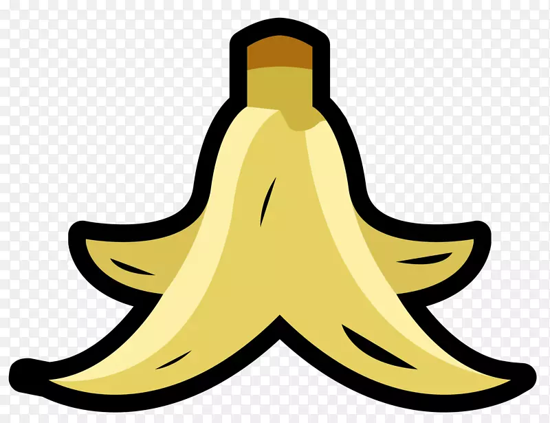 香蕉皮矢量卡通风格