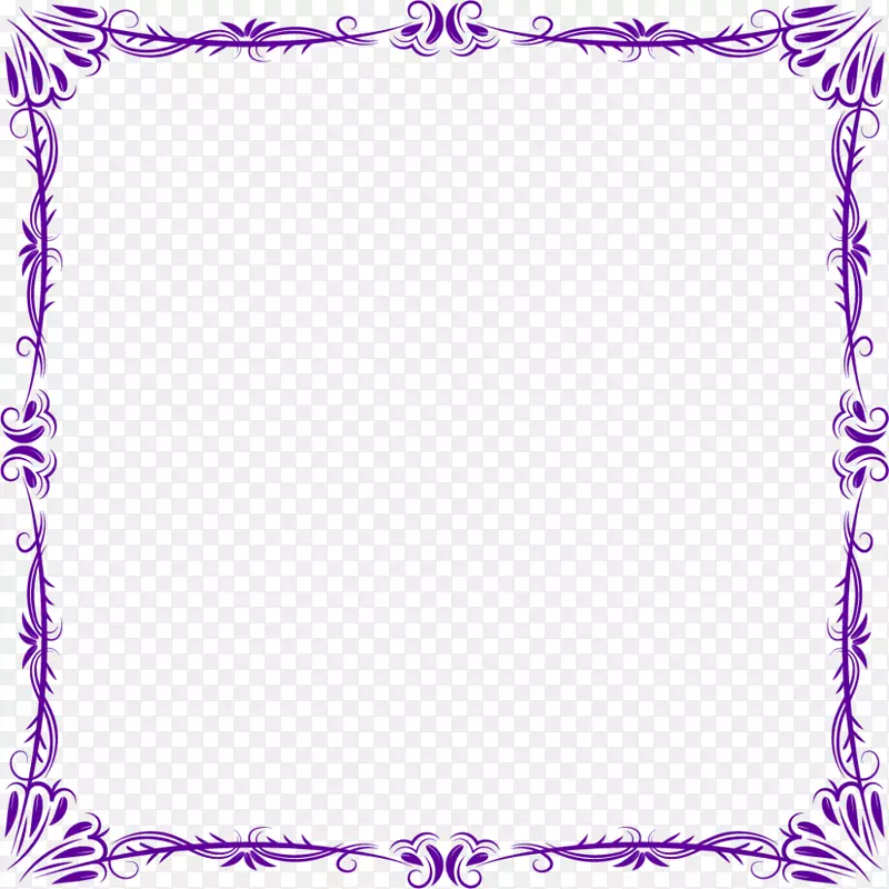 唯美紫色边框