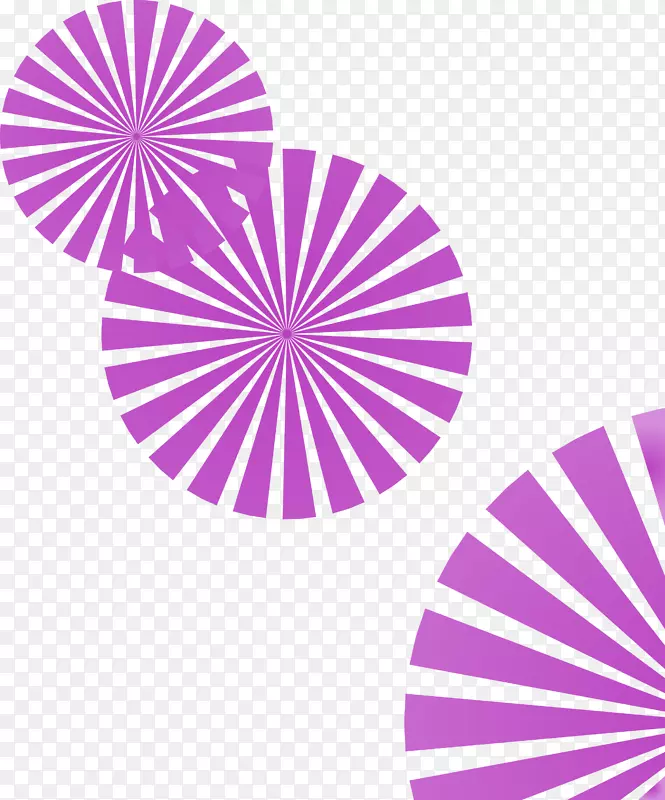 紫色条纹圆环矢量图