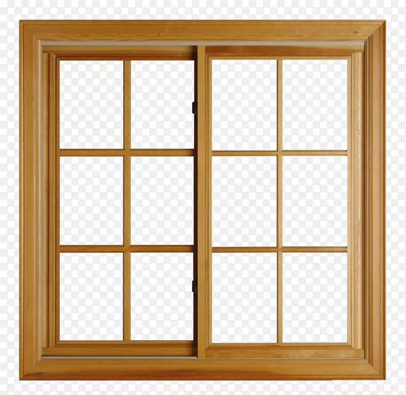 木质素材窗户