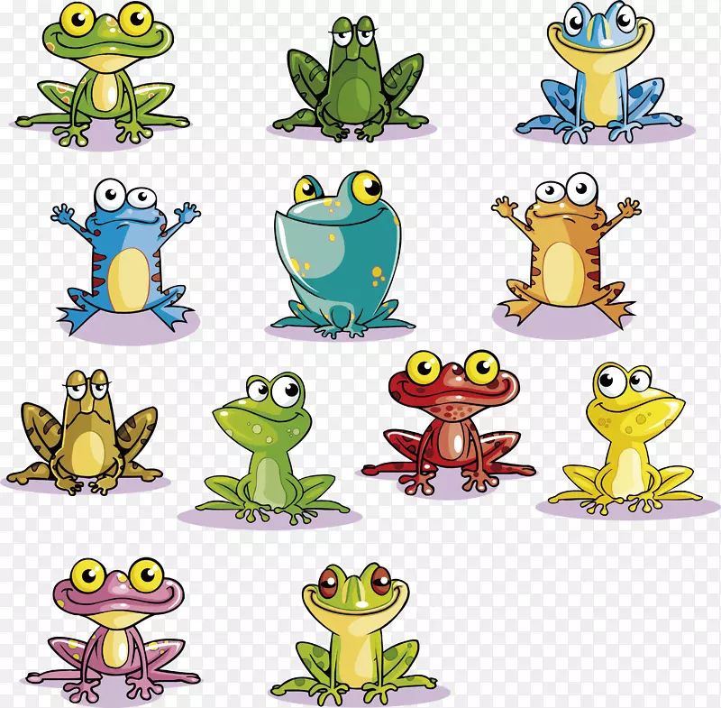 各种卡通青蛙PNG