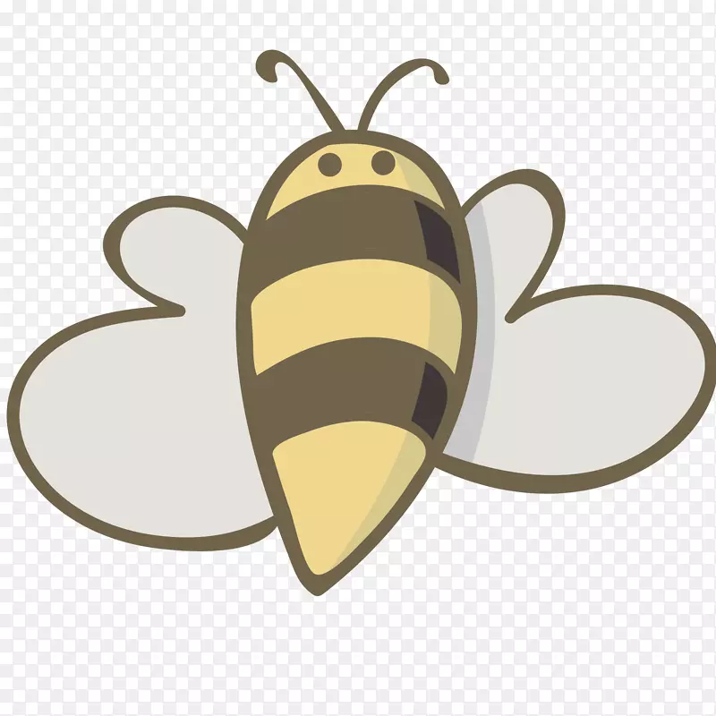 小蜜蜂昆虫卡通插画