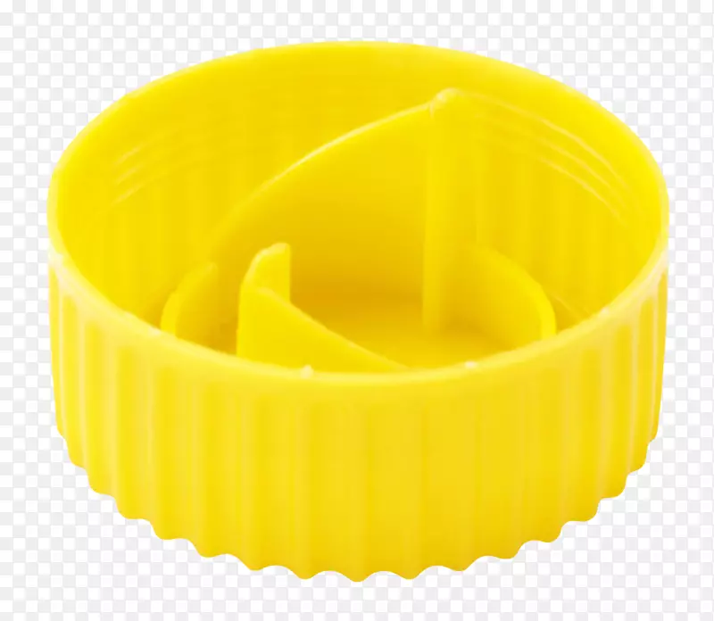黄色圆形塑料瓶盖塑胶制品实物