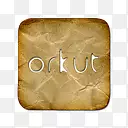 orkut标志皱巴巴的