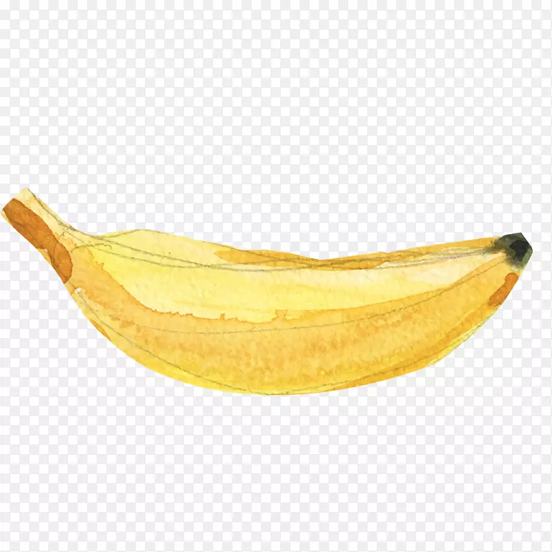黄色的手绘香蕉水果