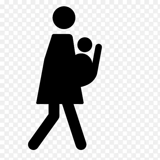 抱着婴儿的女人图标