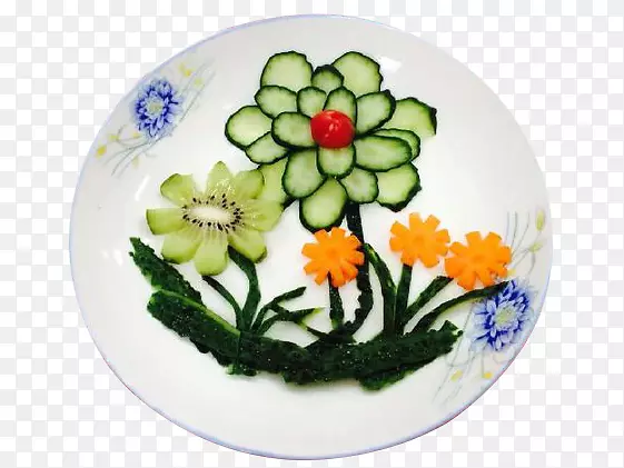 蔬菜花式摆盘