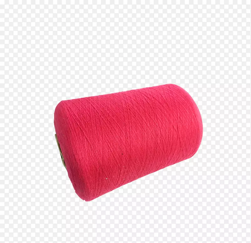 实物红色棉纱线