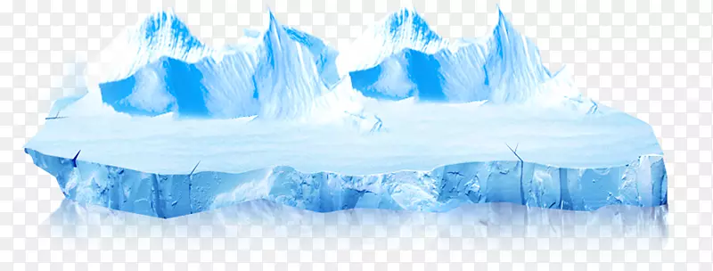 立体蓝色海冰