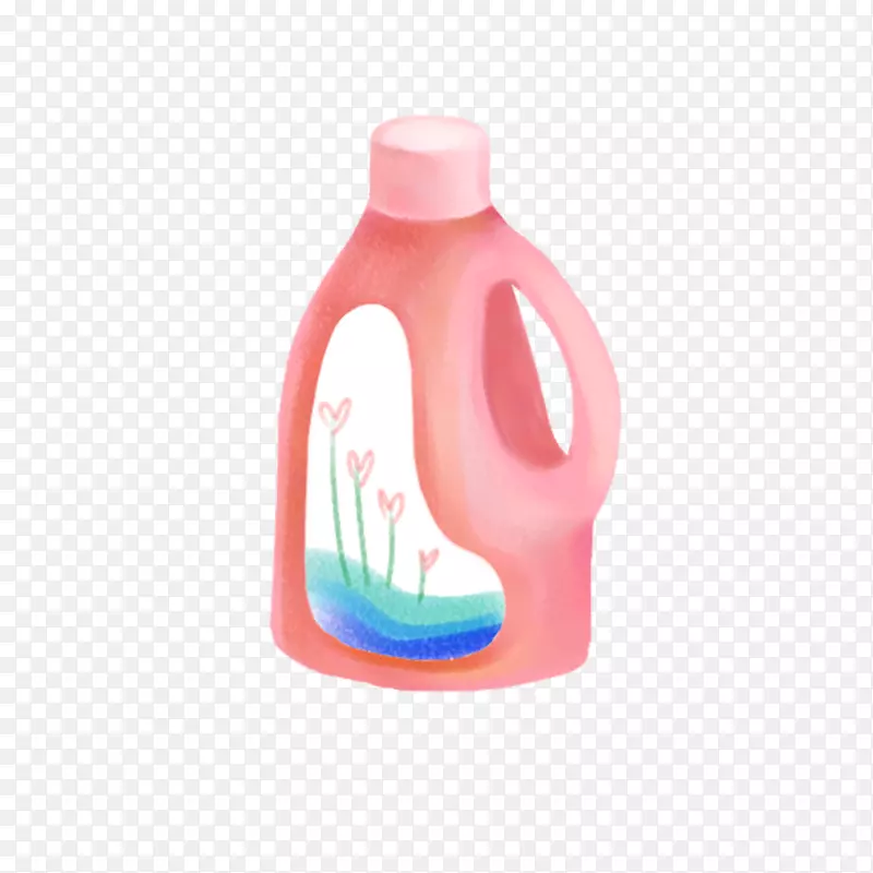 粉色瓶子的洗衣液