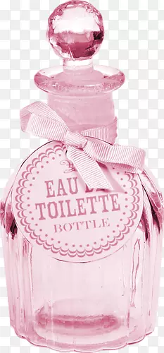粉色淑女香水瓶子