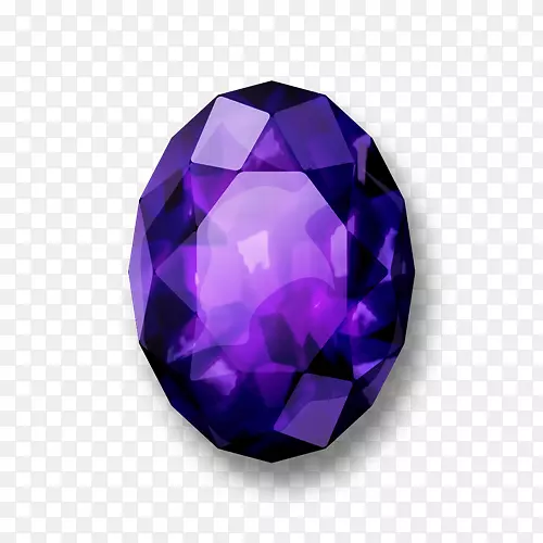 圆形紫色钻石