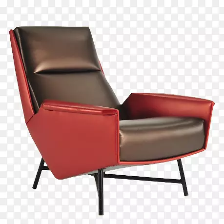 暗红色时尚装饰单人沙发