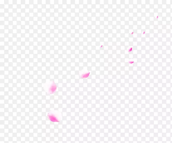 散落飘飞的粉色花瓣