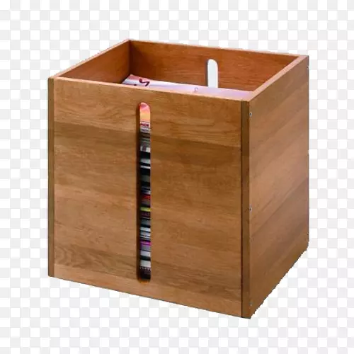 木色方形书箱