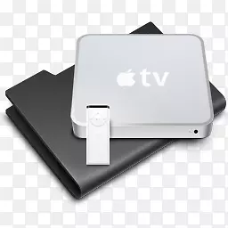 苹果电视黑色的Pry-System-icons