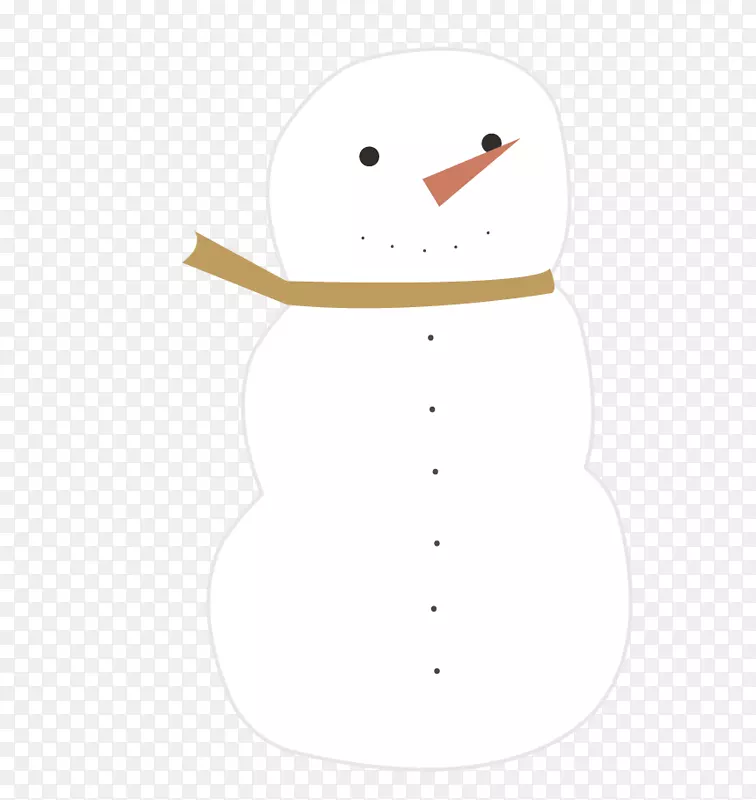 圣诞雪人AI插画图