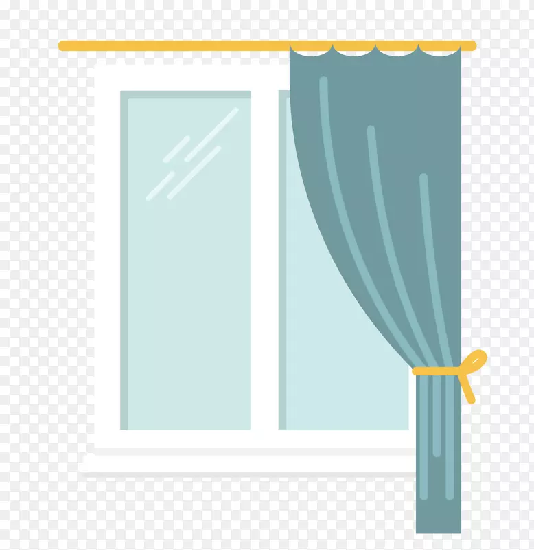 抽拉式窗帘和窗户