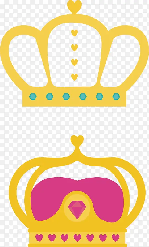 金色王冠插画设计