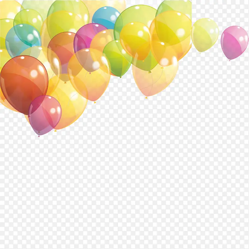 彩色透明气球