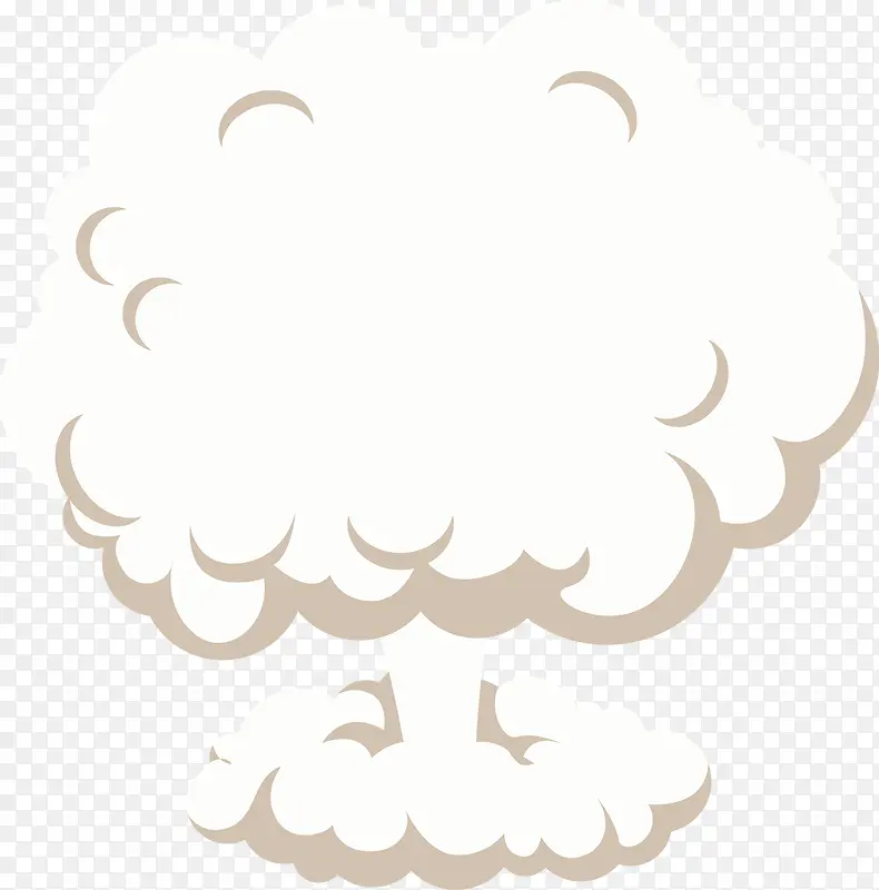 蘑菇云矢量图