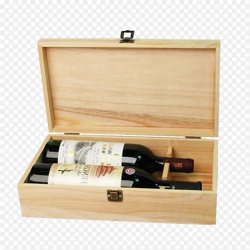 2瓶红酒红酒木箱