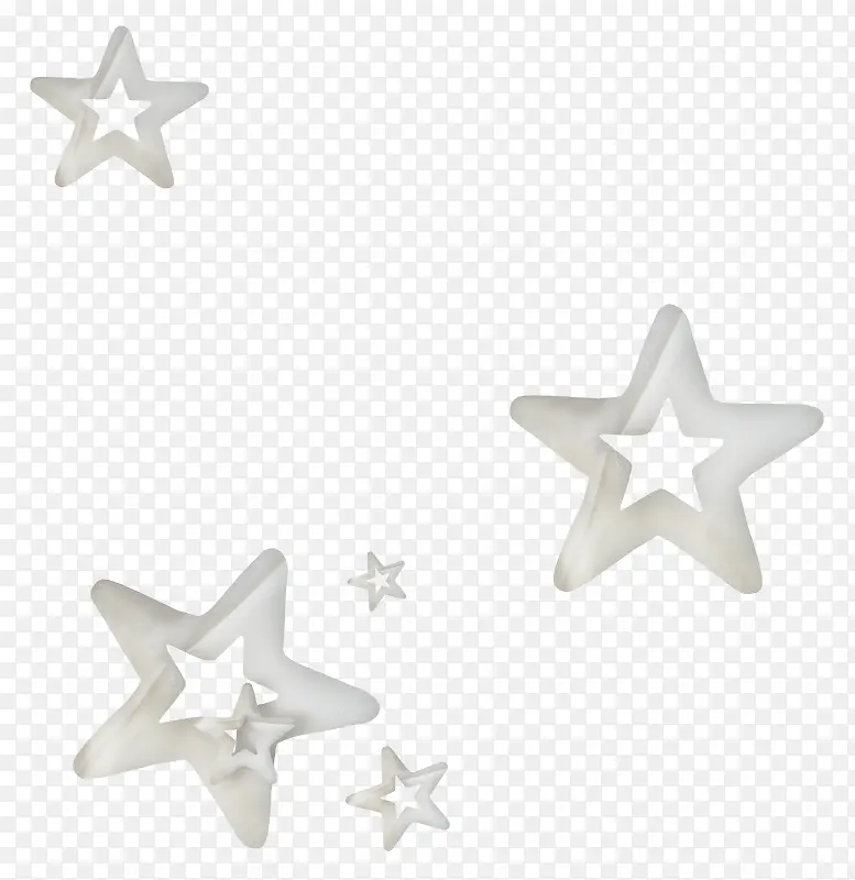 漂浮五角星素材