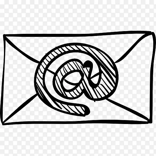邮件信封阿罗瓦签了图标